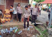 Polsek Narmada Gelar Pemusnahan Barang Bukti Berupa Miras Hasil KRYD