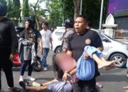 Unit Laka Gakkum Sat Lantas Polresta Mataram Lakukan Olah TKP Laka Lantas di Simpang 4 Buaya 