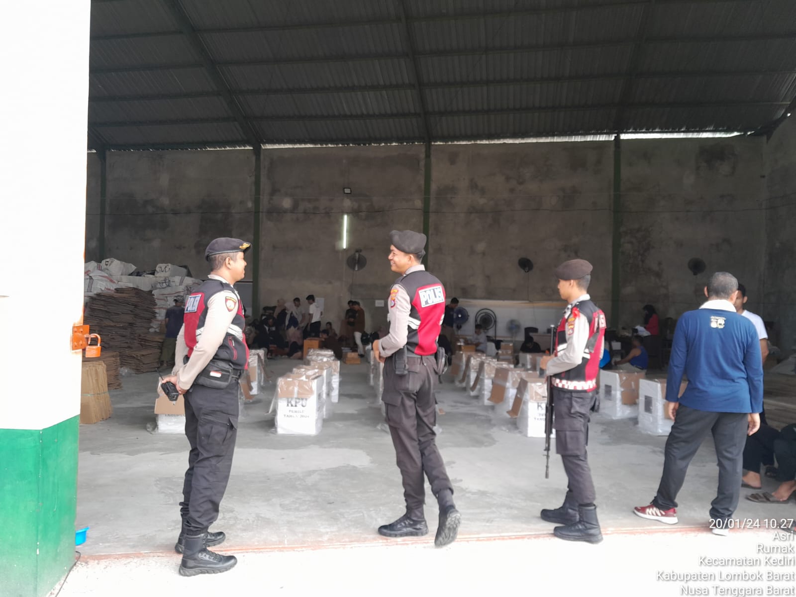 Polres Lombok Barat Perketat Pengamanan Gudang KPU