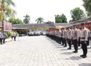 Apel Pasukan Siap Kawal Distribusi Logistik Pemilu 2024 di Mataram