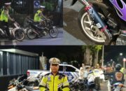 Belasan Motor Berknalpot Brong Terjaring Razia di Mataram, Pengendara Diminta Ganti Knalpot Standar