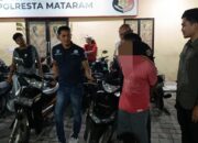 Tim Resmob Polresta Mataram Ringkus Pelaku Residivis Curanmor, 6 Unit Motor Diamankan!