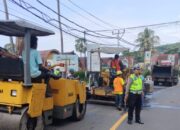 Pengaspalan Jalan Raya Senggigi, Pengguna Jalan Diminta Bersabar