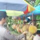 Sat Binmas Polres Lombok Barat Gelar Binluh dan Sosialisasi Kamtibmas di Lapak Buah Simpang Lima Gerung