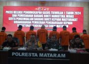 Polresta Mataram Ungkap Ratusan Kasus Kejahatan dan Narkoba di Triwulan Pertama 2024