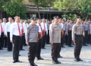 Pimpin Apel Pagi, Kapolresta Mataram Berikan Penghargaan Police Of The Month