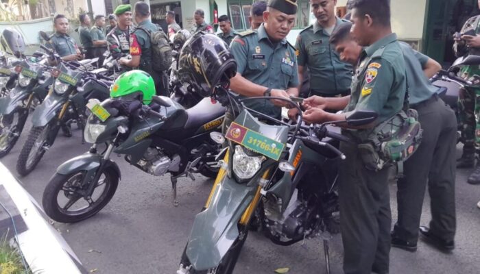 Kodim 1606/Mataram Terapkan Inspeksi Ketat Kendaraan Dinas: Menjaga Ketaatan Berlalu Lintas