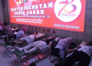 Menyambut Hari Bhayangkara ke-78, Polresta Mataram Gelar Donor Darah Massal, Bantu Selamatkan Nyawa Sesama