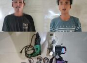 Dua Terduga Pencuri Perlengkapan Tukang Diamankan Tim Opsnal Polsek Lingsar