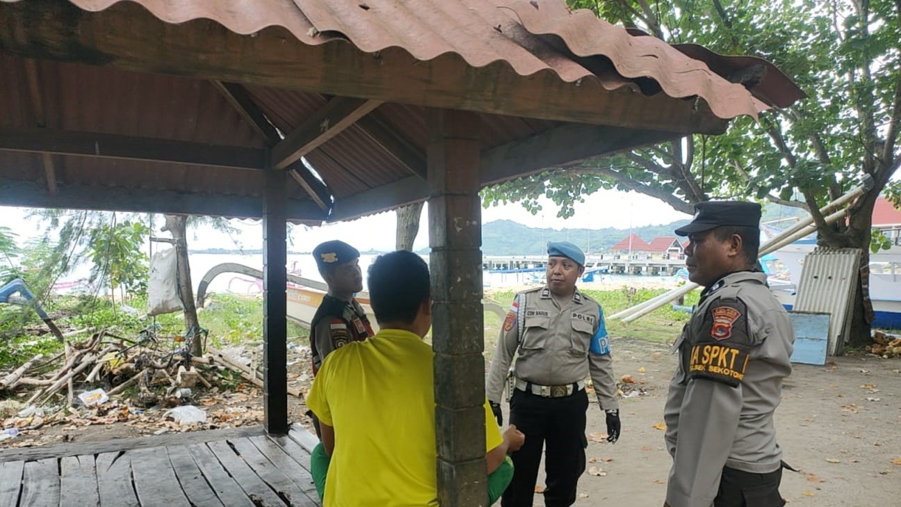 Patroli Ketat Polsek Sekotong Jaga Keamanan Objek Wisata di Lombok Barat