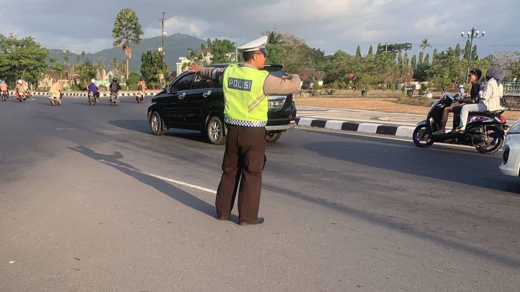 Polres Lombok Barat Giat Patroli dan Pengamanan Lalu Lintas