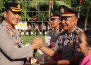 Momentum Haru: 33 Personel Polres Lombok Barat Naik Pangkat, 4 Lainnya Purna Tugas