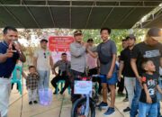 Kapolsek Bayan Pimpin Pengamanan Jalan Sehat HUT Desa Gunjan Asri ke-4