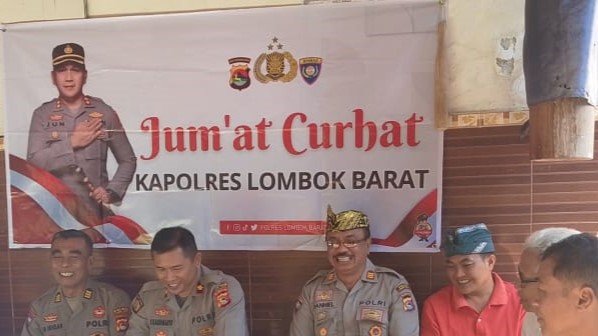 Jumat Curhat Lombok Barat, Warga Sandik Serap Aspirasi Bersama Polisi