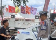 Satlantas Polres Lombok Barat Amankan KPU dan Bawaslu Jelang Pemilu