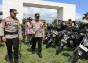 Kapolda NTB Pimpin Apel Kesiapan Pengamanan Pilkada Serentak 2024 Di Kabupaten Lombok Tengah