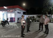 SPBU Sayong Aman Terkendali, Polsek Sekotong Gelar Patroli KRYD