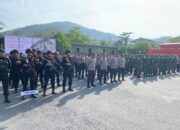234 personil Polres Sumbawa Barat terlibat dalam Pengamanan VVIP kunjungan presiden ke PT. AMMAN