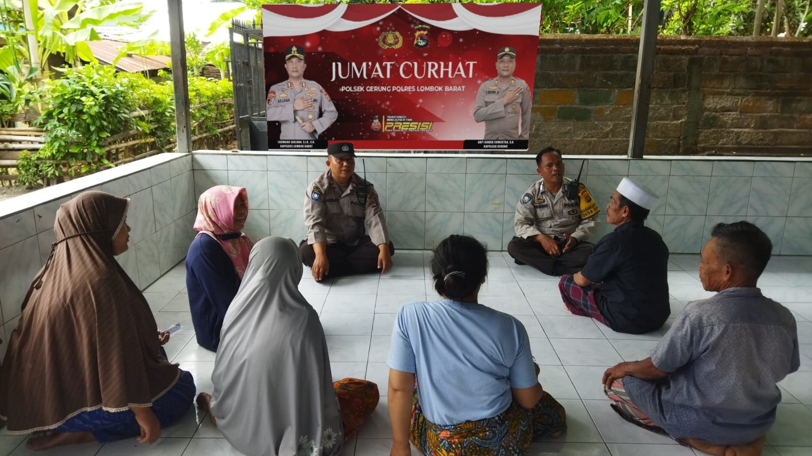 Jumat Curhat Polsek Gerung, Warga Keluhkan Bau Sampah TPA Kebon Kongok