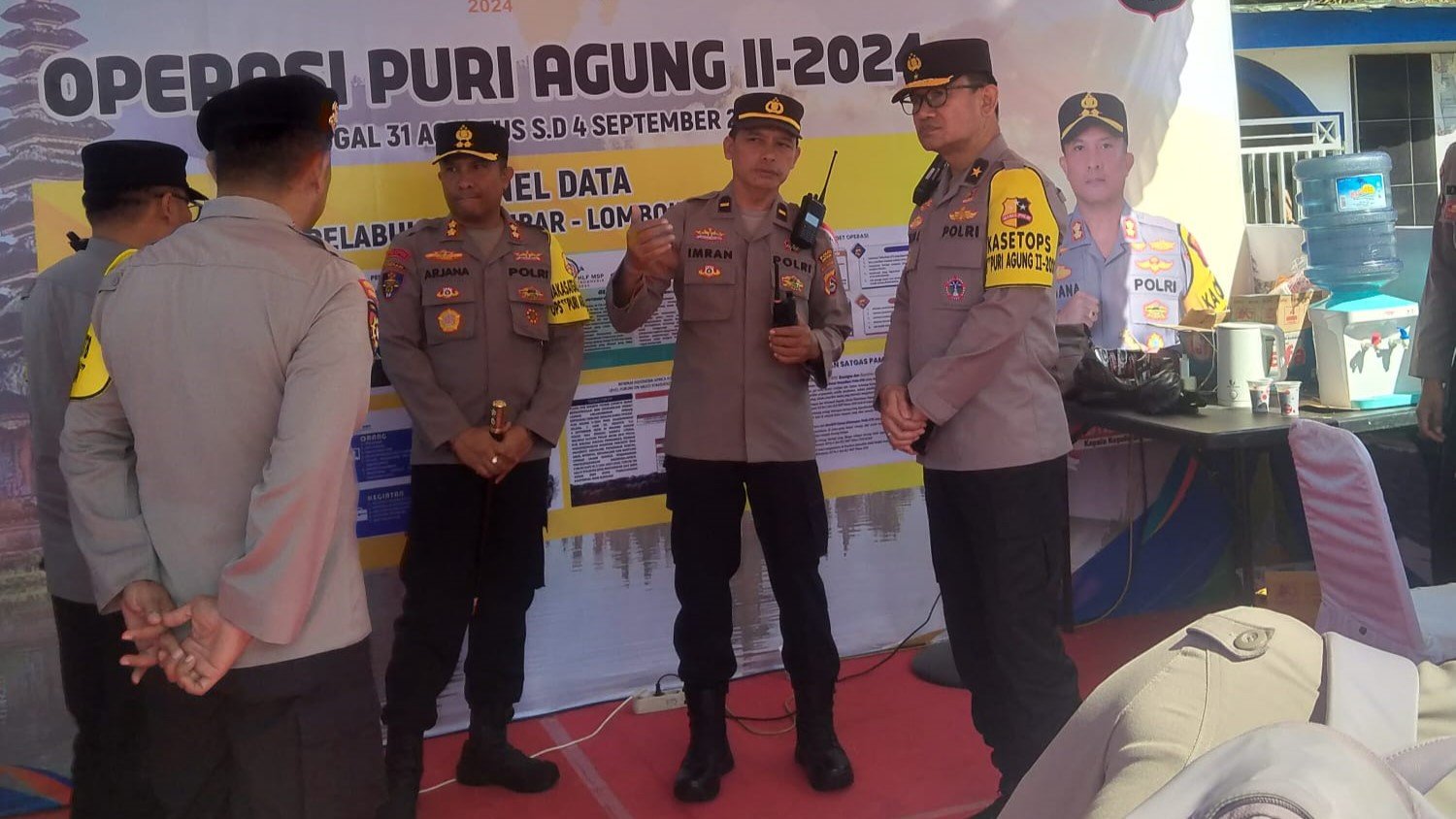 Mabes Polri Tinjau Langsung Pengamanan KTT IAF di Pelabuhan Lembar