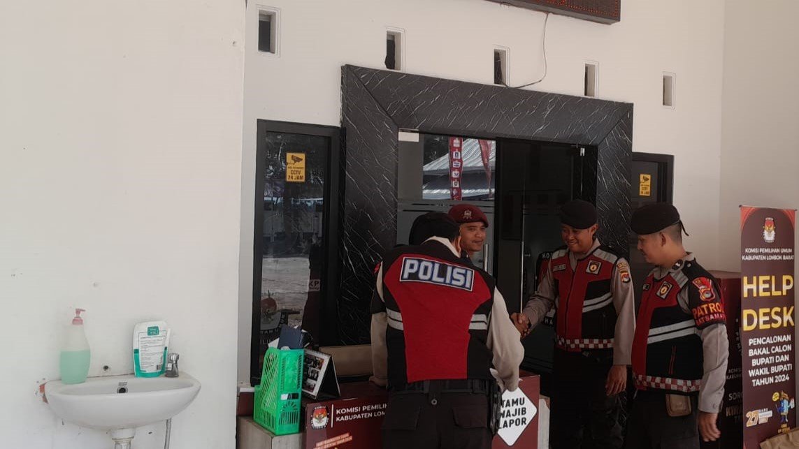 Ops Gatari Praja 2024 Polres Lombok Barat Kawal Pemilu Damai