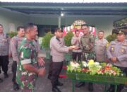 Polsek Selaparang dan Polsek Mataram Berikan Surprise Koramil Mataram di HUT TNI ke 79