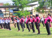 Senam Sehat, Jurus Jitu Polres Lombok Utara Jaga Kebugaran Personil di Tengah Padatnya Ops Mantap Praja