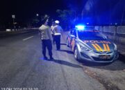 Polsek Kediri Gelar Patroli Blue Light: Cegah Kejahatan dan Balap Liar