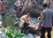 Polres Loteng Olah TKP Penemuan Mayat Bayi di Saluran Sungai di Kecamatan Praya Tengah.