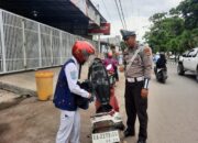 Sat Lantas Polres Bima Kota Tertibkan Pelanggar Lalu Lintas Kasat Mata di Jalan Gatot Subroto