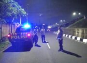 Patroli Polsek Gerung di Bypass Lombok Barat, Jaga Keamanan Malam Hari