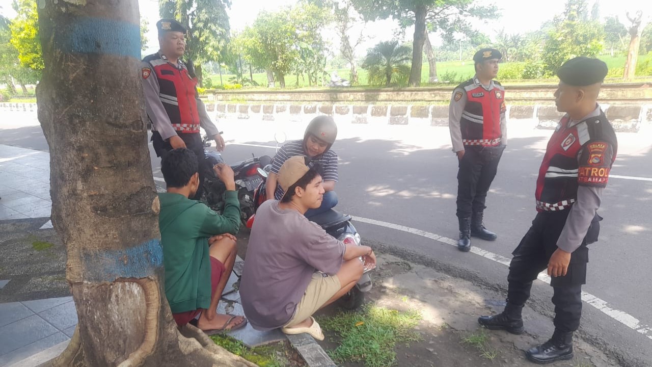 Patroli Dialogis Sat Samapta Lombok Barat Sapa Warga, Sosialisasi KEMOS 110