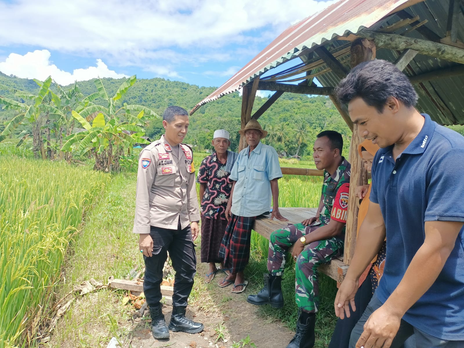 Sinergi Polri dan Petani, Wujudkan Ketahanan Pangan di Kuripan Selatan