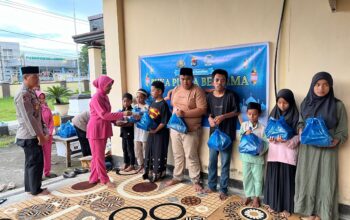 Polsek Kediri Berbagi Santunan Anak Yatim di Bulan Ramadhan