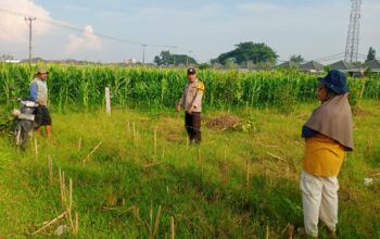 Bhabinkamtibmas Labuapi Aktif Dorong Ketahanan Pangan di Desa Karang Bongkot