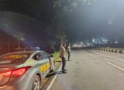 Tingkatkan Keamanan, Polsek Kediri Patroli Bypass BIL Antisipasi Kejahatan