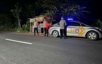 Polsek Kediri Gencarkan Patroli Malam untuk Cegah 3C dan Balap Liar