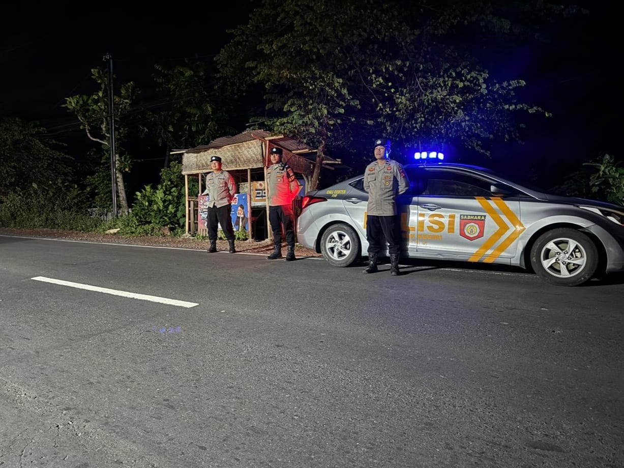 Polsek Kediri Gencarkan Patroli Malam untuk Cegah 3C dan Balap Liar