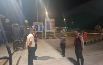 Polisi Rutin Patroli Malam di Depot LPG Sekotong Barat