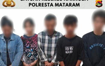 Tak Henti-Henti! 5 Terduga Narkoba di Mataram Kembali Dibekuk, Dua Di Antaranya Perempuan