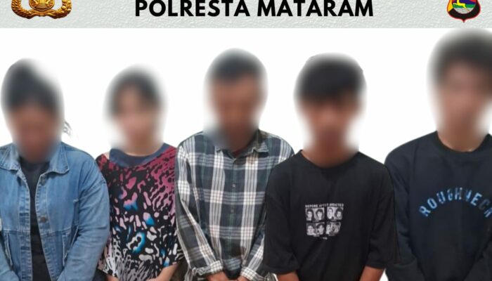 Tak Henti-Henti! 5 Terduga Narkoba di Mataram Kembali Dibekuk, Dua Di Antaranya Perempuan