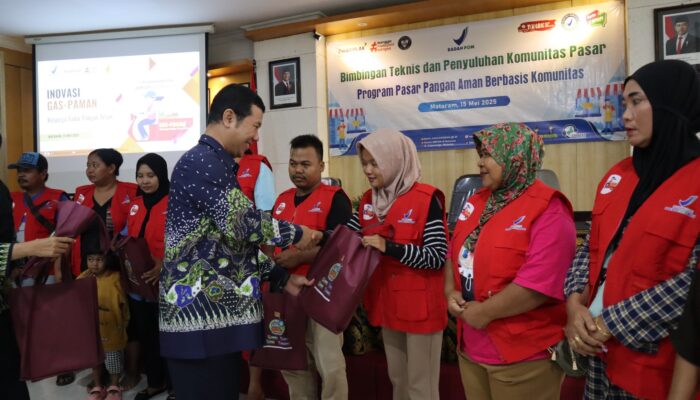 Wujudkan Pasar Aman, BBPOM Mataram Latih Komunitas Pasar dan Bentuk Kader GASPAMAN