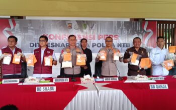 Polda NTB Bongkar 53 Kasus Narkoba dalam Empat Bulan, Sita Lebih dari 8 Kg Sabu