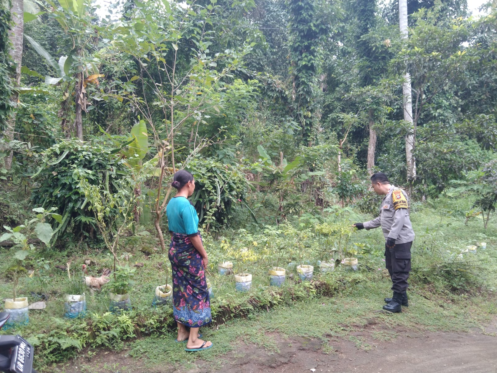 Polsek Batulayar Gencarkan Program Ketahanan Pangan Melalui Silaturahmi Bhabinkamtibmas
