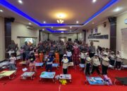 Polres Lombok Barat Ajak Anak TK Lomba Mewarnai di Hari Bhayangkara ke-79