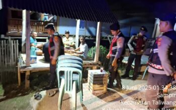 Perkuat Keamanan Lingkungan, Sat Samapta Polres Sumbawa Barat Patroli dan Gaungkan Siskamling