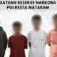 Gerebek Peredaran Narkotika, Polisi Amankan 4 Tersangka di Mataram