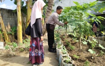 Aksi Bhabinkamtibmas Pagesangan: Dukung Ketahanan Pangan Melalui Pekarangan Bergizi Warga