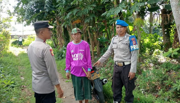 Polsek Kuripan Edukasi Warga soal Kamtibmas dan Cuaca Ekstrem