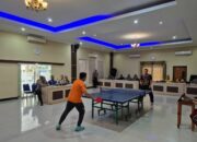 Kompetisi Tenis Meja Polres Lombok Barat Meriahkan Rangkaian Hari Bhayangkara